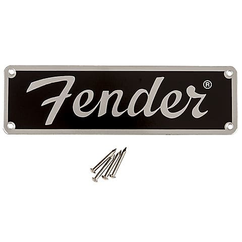 Fender Tweed Amp-Logo, black image 1