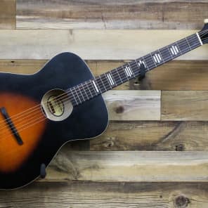 Recording King ROH 07 Dirty 30 s Solid Top Harmonella 000 Matte Vintage Sunburst Reverb