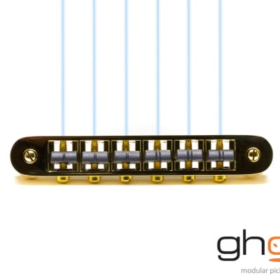 Graph Tech Ghost loaded Resomax NV 4mm bridge - Gold PN-8843-G0 image 3