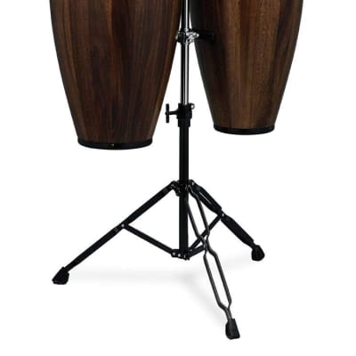 LP ASPIRE Set Of Congas w/bongos Santana Red With Gold