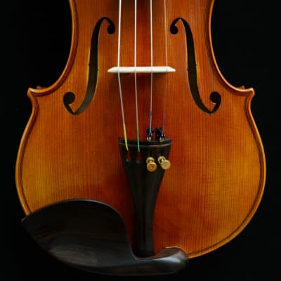 Rare 4/4 Violin Beautiful Flame Maple Back Outstanding Sound Guarneri Violin image 11