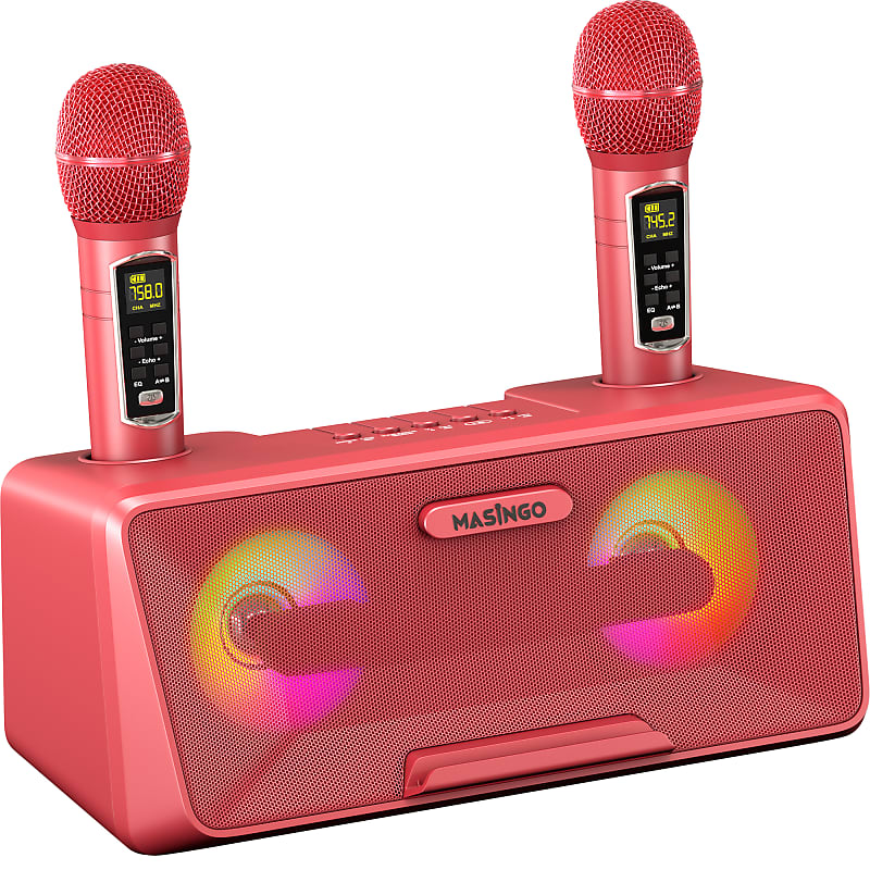 Karaoke Machine for Adult offers and Kids Portable PA System Bluetooth Family Singing M