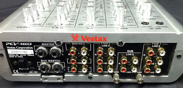 Vestax PCV-180 3CH Mixer