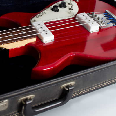 Micro-Frets  Signature Fretless Electric Bass Guitar (1973), original black tolex hard shell case. image 13
