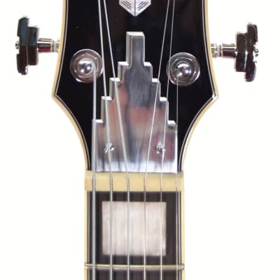 D'Angelico Premier Brighton DAPBRIBLFCS Double Cutaway Electric Guitar w/ Gig Bag 2022 Black Flake image 3