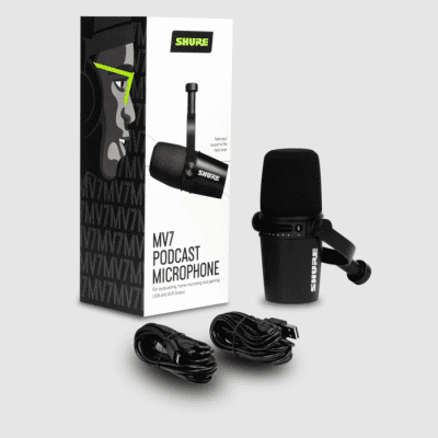 Shure MV7 Dynamic USB/XLR Podcast Microphone - Black image 2