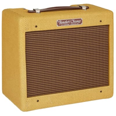 Fender 57 Custom Champ 120V 5W Hand-Wired All-Tube Guitar Combo Amplifier with 8-Inch 4-Ohm Weber Special Design Alnico Speaker (Lacquered Tweed) image 2