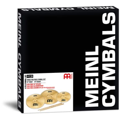 Meinl HCS Three for free Cymbal Set (13HH/14C/10S) Cymbal Set + Sticks image 4