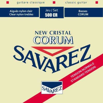 Savarez 500 CR New Cristal Corum Normal Tension Classic Acoustic Guitar Strings 500CR Set image 1