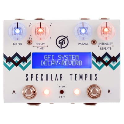 Immagine GFI System Specular Tempus Stereo Delay and Reverb Pedal 32 Presets - 1