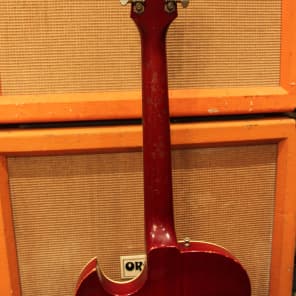 Vintage 1964 Guild 'Slim Jim' T100 D Starfire Cherry Semi Hollow Electric Guitar image 15