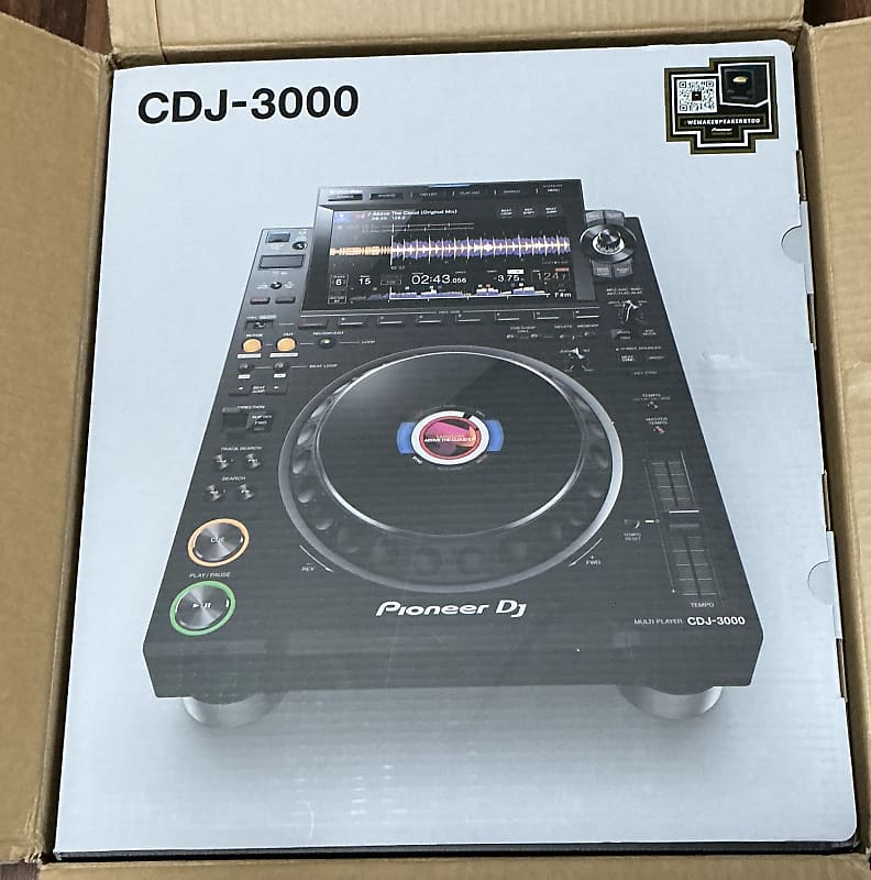 Pioneer CDJ3000 DJ MultiPlayer 2023 Present Black Reverb