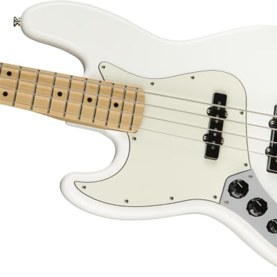 Fender Player Jazz Left-Handed Bass Maple FB, Polar White image 5
