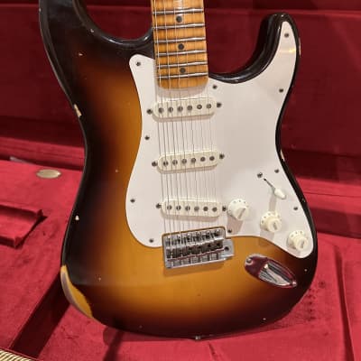 Fender Custom Shop Limited Edition Fat 50’s Stratocaster Relic – Wide Fade Chocolate 2-Color Sunburst image 1