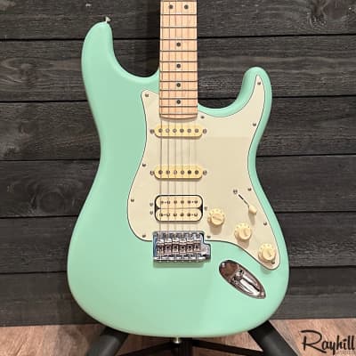 Fender American Performer Stratocaster HSS USA Electric Guitar Satin Surf Green for sale
