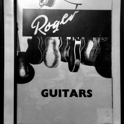 Roger Model 50E Cutaway c1955 Sunburst with 1950s tolex cover and photo copy brochure New Price Drop image 11