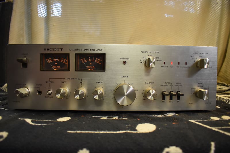 HH Scott 460A Integrated Stereo Amplifier - Silver  			