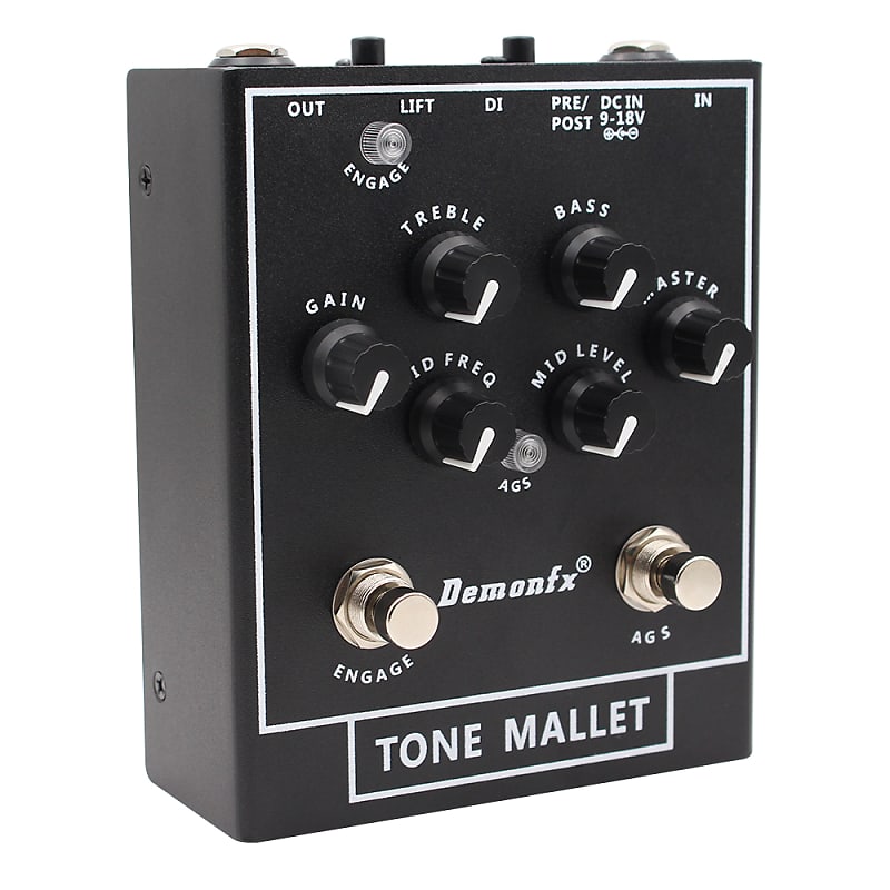 Demon FX Tone Mallet Bass PreAmp Boost/OD with DI Fast US
