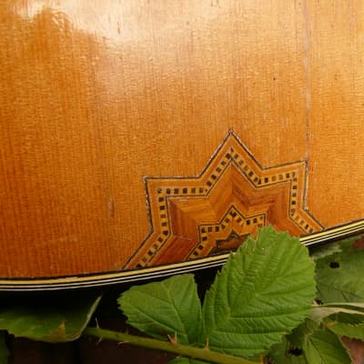 Antique 'Perl Gold' German Classical guitar ca. 1930 image 9