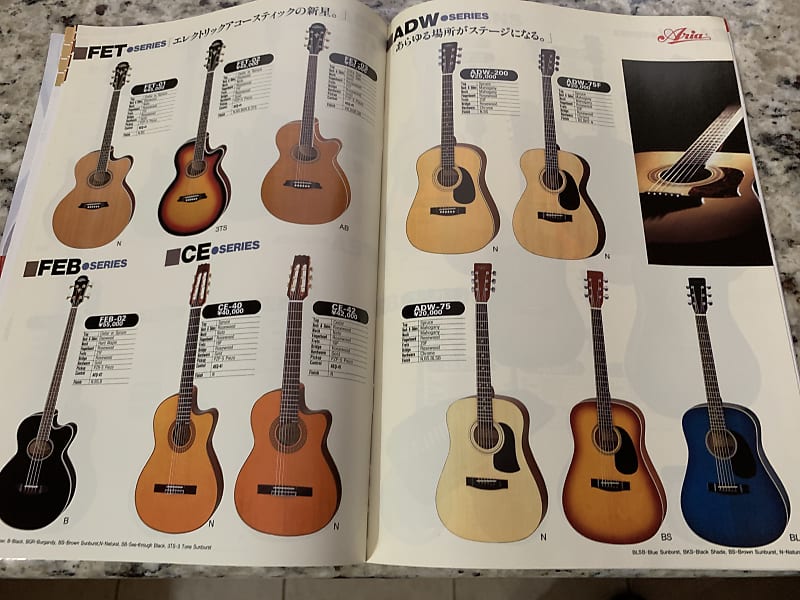 1996-Aria-Catalog-&-Price-list-(Japan) - Guitar Compare