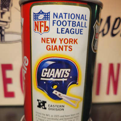 Lo Fi Soda Can Microphone - 1976 NFL New York Giants for sale