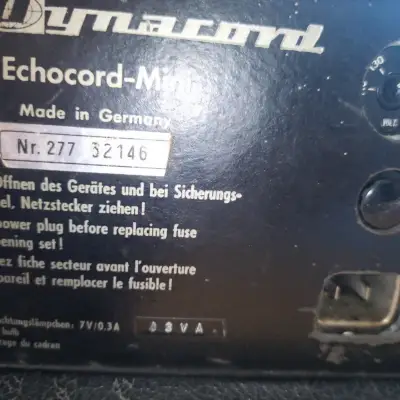 Dynacord Echocord Mini 1970 1975 image 6