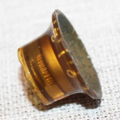 Vintage 1960's Gibson Gold Reflector Knob Tone Les Paul SG ES 1962 - 1970's Gold Insert image 3