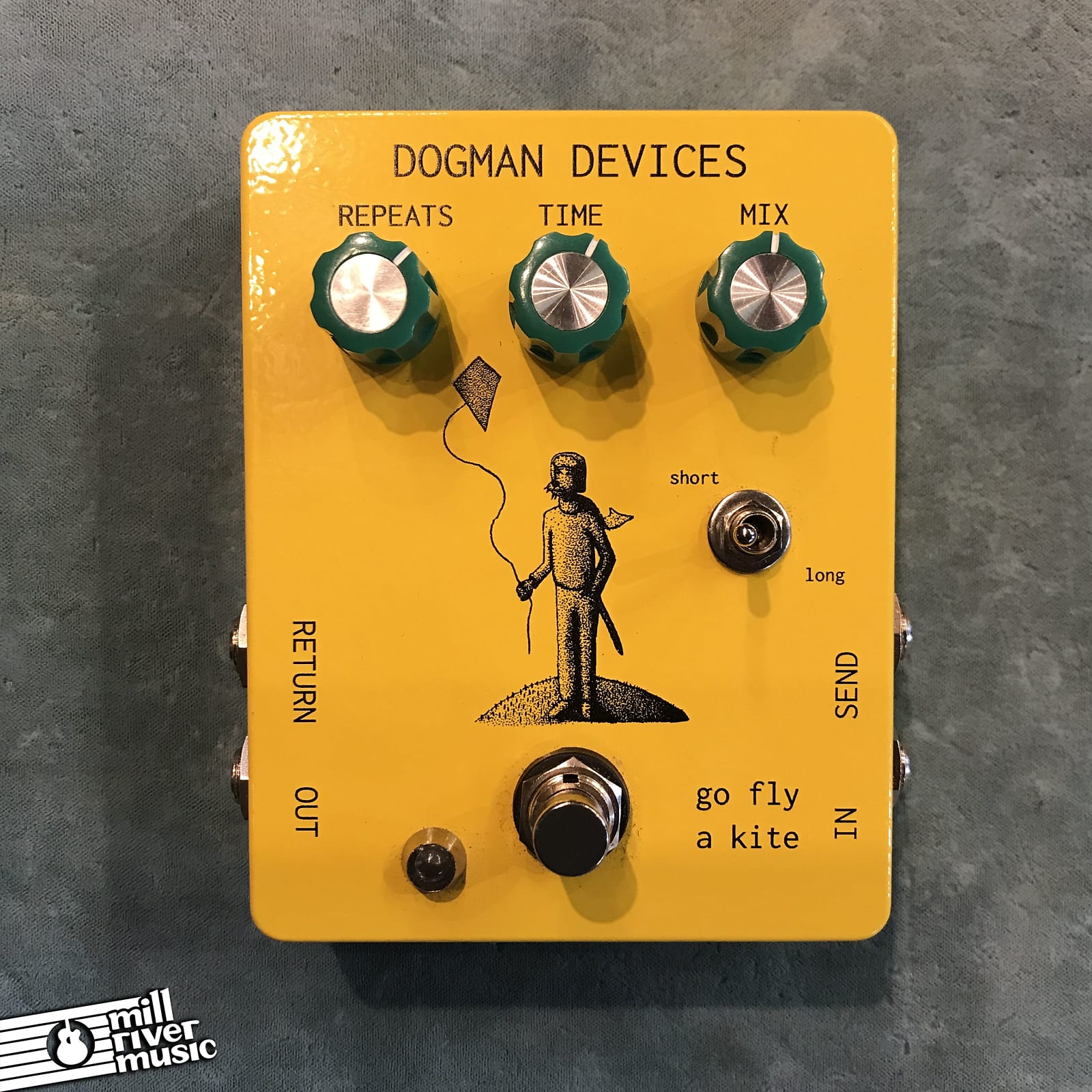 Dogman Devices Go Fly A Kite Delay Effects Pedal w/ Box