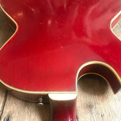 1963 Guild Starfire MkII in Cherry finish with hard shell case image 10