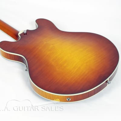 Eastman T486-GB Goldburst Deluxe 16" Thinline Hollowbody With Hard Case #02547 @ LA Guitar Sales. image 4