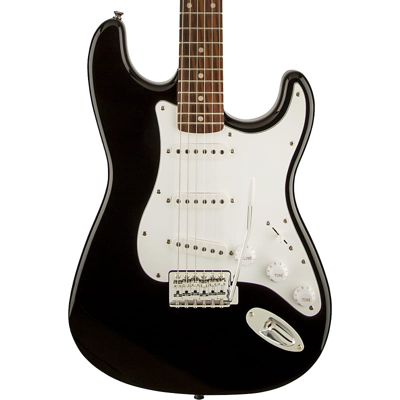 Squier Affinity Series Stratocaster Black Laurel Fingerboard Used image 1