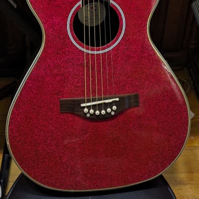 Daisy Rock 14-6205 Pink Sparkle 3/4 Acoustic Guitar for sale
