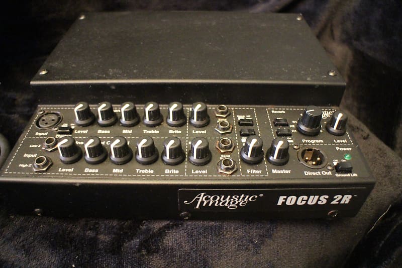 Acoustic Image Focus 2R 800w Bass Amp upright bass 2 w/ mic Reverb