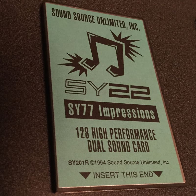 Yamaha SY22 TG33 SY35 Expansion Card SY-77 Impressions