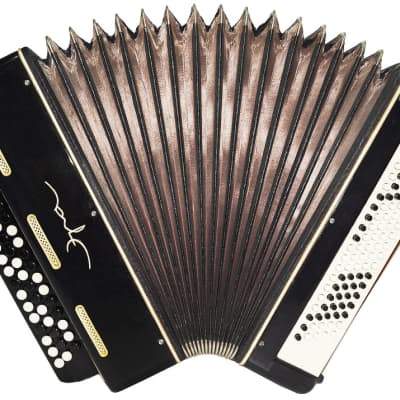 3 Row Chromatic Button Accordion Bayan Era made in Russia New Straps Case 2156, Rich and Beautiful sound! image 2