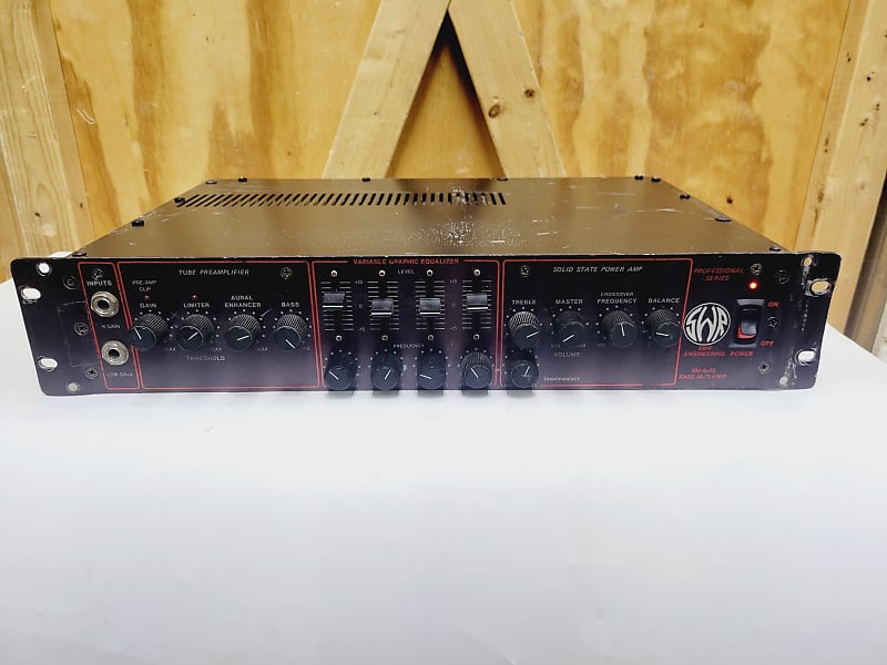 Swr Sm400s Bass Amplifier W Tube Preamp 500 Watts Rack Reverb