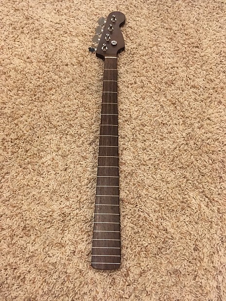 Warmoth Wenge J Bass Lined Fretless Neck 2016 Unfinished Hipshot Ultralight Tuners