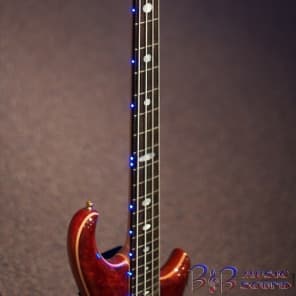 Alembic BURLREDWOOD4 Custom Burl Redwoood Top 4 String Bass with Hard Case image 2