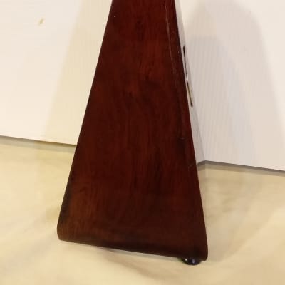 Fully Restored French Paquet Antique Maelzel Bell Metronome Walnut / Fruitwood, Has Solid SilverTrim image 8