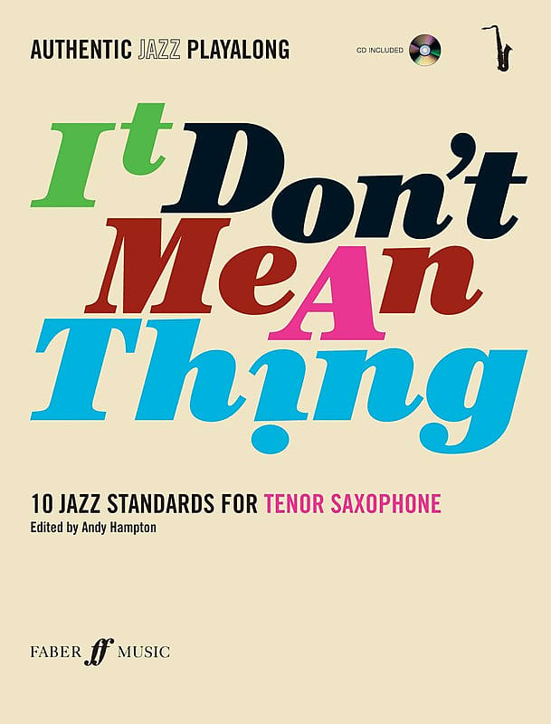 IT DONT MEAN A THING TENOR SAX Book & CD Reverb