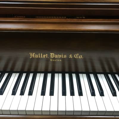 Hallet & Davis DG39989 5ft Grand Piano w/ Matching bench 2013 Walnut Satin image 2