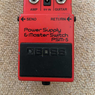 Boss PSM-5 Power Supply and Master Switch - Red Label - Japan - Vintage 1980s Red for sale