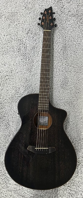 Breedlove Rainforest S Concert Abyss CE African Mahogany Acoustic Electrc Guitar image 1