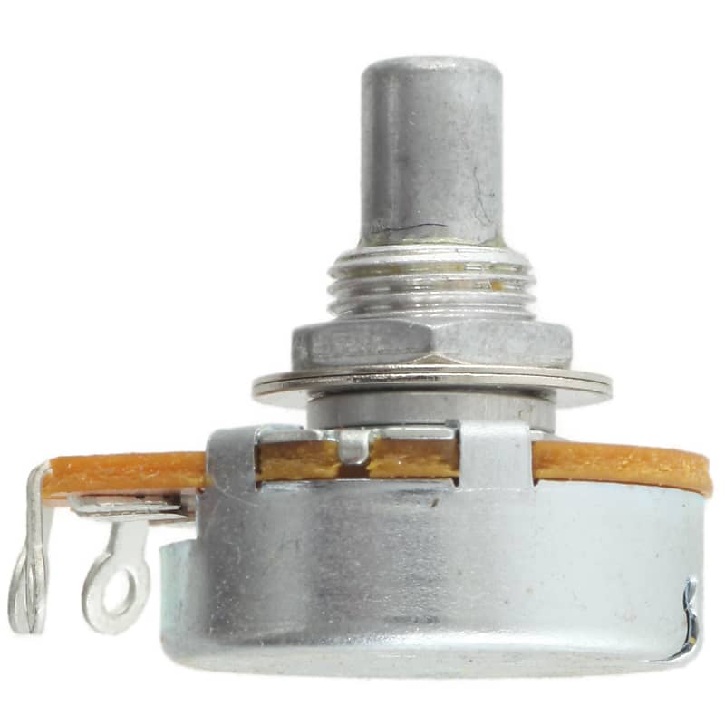 Alpha Taiwan 24mm Body 3/8" Bushing Potentiometer with Solder Lugs, 10K Linear image 1