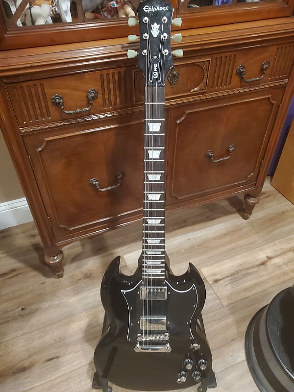 Epiphone SG Pro Custom Shop Black | Reverb Canada