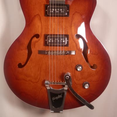Godin  050970 5th Ave Uptown T-Armond Gloss Top Havana Burst with Bigsby image 4