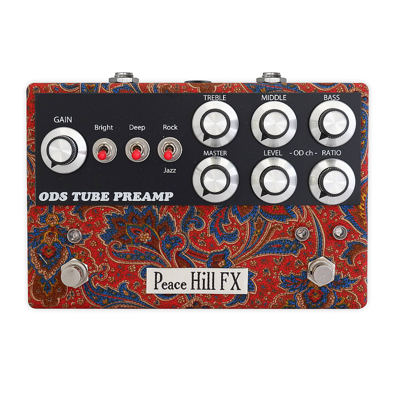 Peace Hill FX ODS Tube Preamp (w/ True Bypass Footswitch) Pedal