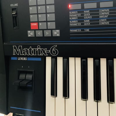 Oberheim Matrix 6 61-Key 6-Voice Synthesizer 1985 - Black image 2