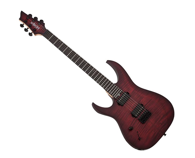 Schecter Sunset-6 Extreme Left Handed Electric Guitar - Scarlet Burst image 1