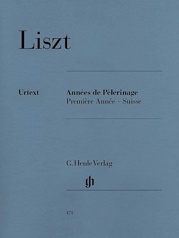 Liszt Années De Pèlerinage Première Année (suisse) 